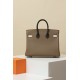 HERMES Birkin 25 Bag /CK18 Elephant Grey / 4C Bark Color / M4 Milk Grey with Silver Hardware Epsom Leather  