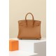 HERMES Birkin 25 Bag /CK37 Gold Brown with Gold Hardware Epsom Leather  