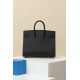 HERMES Birkin 25 Bag /CK89 Black with Gold Hardware Epsom Leather  