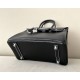 HERMES Birkin 25 Bag /CK89 Black / 80 Pearl Grey with Silver Hardware Goat Leather  