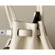 HERMES Birkin 25 Bag /Nata Cream White with Silver Hardware Swift Canvas  