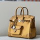 HERMES Birkin 25 Bag /2S Sesame Color with Silver Buckle Canvas Swift Leather  