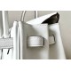 HERMES Birkin 25 Bag /Nata Cream White with Silver Buckle / Swift  