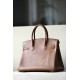 HERMES Birkin 30 Bag /CK37 Gold Brown with Gold Buckle Swift  