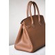 HERMES Birkin 30 Bag /CK37 Gold Brown with Gold Buckle Swift  