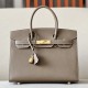 HERMES Birkin 30 Bag /CK18 Elephant Grey with Gold Buckle Epsom  