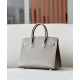 HERMES Birkin 30 Bag /CK18 Elephant Grey with Gold Buckle Epsom  