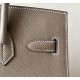 HERMES Birkin 30 Bag /CK18 Elephant Grey with Gold Buckle Epsom  