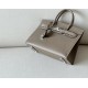 HERMES Birkin 30 Bag /CK18 Elephant Grey with Gold Buckle Epsom  