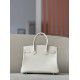 HERMES Birkin 30 Bag /CC10 Milkshake White with Gold Buckle Epsom Leather  