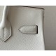 HERMES Birkin 30 Bag /CC10 Milkshake White with Gold Buckle Epsom Leather  