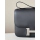 HERMES Constance 19 Bag/CK89 Black/Silver Buckle/Swift Leather