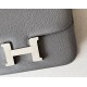 HERMES Constance 19 Bag/8F Tin Gray/Silver Buckle/Epsom Leather  