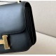 HERMES Constance 19 Bag/CK89 Black/Gold Buckle Matte Box  