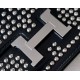 HERMES Constance 19 Bag/CK89 Black/Silver Buckle/Box  