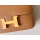 HERMES Constance 19 Bag/CK37 Gold Brown/Gold Buckle/Epsom  