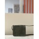 HERMES Constance 19 Bag/C6 Gray Green/Silver Buckle/Suede  