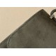 HERMES Constance 19 Bag/C6 Gray Green/Silver Buckle/Suede  