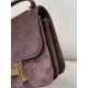 HERMES Constance 19 Bag/4A Coffee/Brown Gold Buckle/Suede  