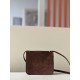 HERMES Constance 19 Bag/4A Coffee/Brown Gold Buckle/Suede  