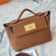 HERMES Kelly 2024 21 Bag /CK37 Gold Brown/Gold Buckle/Barenia Faubourg/Saddle  