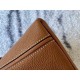 HERMES Kelly 2024 21 Bag /CK37 Gold Brown/Gold Buckle/Barenia Faubourg/Saddle  