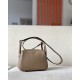 HERMES Mini Lindy Handmade Bag/CK18 Elephant Gray/Gold Buckle/SW  