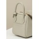 HERMES Mini Lindy Handmade Bag/8L Glacier White / Gold Buckle / Clemence Leather  