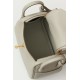 HERMES Mini Lindy Handmade Bag/8L Glacier White / Gold Buckle / Clemence Leather  