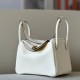 HERMES Lindy 26 Handmade Bag/I2 Cream White / 9R Lemon Yellow / Gold Buckle / Swift Leather  