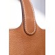 HERMES Picotin Lock 18 Bag /CK37 Gold Brown / Gold Buckle / Taurillon Leather  