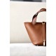 HERMES Picotin Lock 18 Bag /CK37 Gold Brown / Gold Buckle / Taurillon Leather  