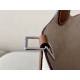 HERMES Picotin Lock 18 Bag /Nata Cream White / CK37 Gold Brown / Silver Buckle / TC  