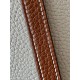 HERMES Picotin Lock 18 Bag /Nata Cream White / CK37 Gold Brown / Silver Buckle / TC  