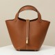 HERMES Picotin Lock 18 Bag /CK37 Gold Brown / Gold Buckle / TC Leather  