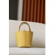 HERMES Picotin Lock 18 Bag /9D Amber Yellow / 01 Pure White / S3 Heart Red / Silver Buckle / Epsom  