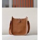 HERMES Evelyne 17 Bag /CK37 Gold-Brown / Gold Buckle / Barenia Faubourg