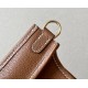 HERMES Evelyne 17 Bag /CK37 Gold-Brown / Gold Buckle / Barenia Faubourg