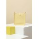 HERMES Evelyne 17 Bag /1Z Chick Yellow / Gold Buckle / Clemence Leather  