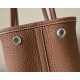 HERMES Garden Party 30 Handmade Bag /CK37 Gold-Brown / Silver Buckle / Negonda Leather  