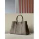 HERMES Garden Party 30 Handmade Bag /CK18 Elephant Gray / Silver Buckle / Negonda Leather  