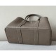 HERMES Garden Party 30 Handmade Bag /CK18 Elephant Gray / Silver Buckle / Negonda Leather  