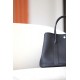 HERMES Garden Party 36 Handmade Bag /CK89 Black/Silver Buckle/NE  