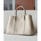 HERMES Garden Party 36 Handmade Bag /S2 Trench Gray/Silver Buckle/NE  