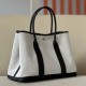 HERMES Garden Party 36 Handmade Bag /CK89 Black/Silver Buckle/NE/Canvas  