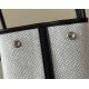 HERMES Garden Party 36 Handmade Bag /CK89 Black/Silver Buckle/NE/Canvas  