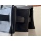 HERMES Birkin 40 Bag /CK89 Black/Silver Buckle/Saddle Leather/Canvas  