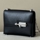 HERMES Verrou 17 Bag /CK89 Black/Silver Buckle/Goat Leather  