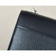 HERMES Verrou 17 Bag /CK89 Black/Silver Buckle/Goat Leather  