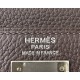 HERMES Kelly 32 Bag /4A Coffee Brown/Silver Buckle/Togo Leather  